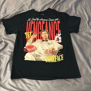 Black Scarface Graphic T-Shirt, Size M